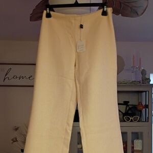 Michael Kors Cream Wide Leg Pants
